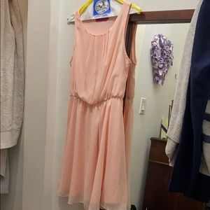 Baby pink women’s chiffon dress